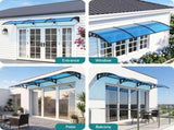 Instahut Window Door Awning 1mx3m Blue AWN-PC6-1X3-BL