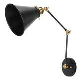 Wall Sconce E27 Vintage Industrial Metal Wall Lamp Arm Adjustable Bedside Reading Light AC85265V V1294-YM0901-3119210015811