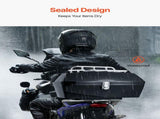 Motorcycle Top Case, Universal Durable PP Material Motorbike Tail Box with Reflective Panel, 48L V952-MTCSLDXHS48LY0GRXV0