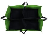 4-Grid Environmentally Friendly Seedling Bag NonWoven Square Plant Growth Bag for Outdoor V1294-YM0901-3111210137311