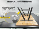 Metal Table Legs 28 x 17.7 inch A-Shaped Desk Legs Set of 2 Heavy Duty Bench Legs with Polyurethane V952-TZZTY28X17.7AAHCPV0