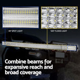 Giantz LED Driving Light 50 Inch Flood Spot Light Bar Driving Lamp Offroad Truck CAR-DL-LED-BAR-50-BK