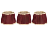 3pcs E14 Fabric Lamp Shade Wine Red Modern Clip On Lampshade for Home Wall Candle Table Lamps V1294-YM0523-3119210264911