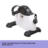 Powertrain Portable Mini Trainer Exercise Machine Home Gym Pedal Bike Cycle Legs and Arm MBIKE-90A-WH