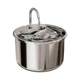 FT444 1.8L Electric Pet Water Dispenser Automatic Stainless Steel Cat Dog Fountain V1263-JX-6165