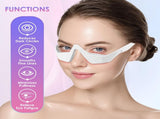 Eye Contour Beauty Goggles Portable Anti-Aging Eye Massager with Vibration & Light Function, V1107-CS-YBAMY