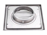 Exterior Wall Vent Cover with Flats 100mm Square SUS304 Stainless Steel Dryer Exhaust Vent Cover for V1294-YM0901-3114240091311