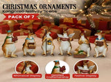 Christabelle 17cm Kangaroo Christmas Nativity Scene Christmas Tree Decoration Ornaments 7 Piece STH240