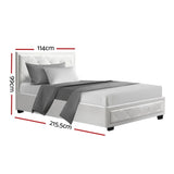 Artiss Bed Frame King Single Size Gas Lift White TIYO BFRAME-F-TIYO-KS-WH-ABC