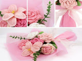 Hand Knitted Yarn Bouquet Pure Cotton Artificial Flowers V1263-JX-8023