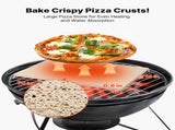 Pizza Stone, 508 x 355 mm Rectangular Cordierite Pizza Stone, Extra Large Baking-Stone with Aluminum V952-PSSJQSJX22140KPYQ001V0