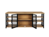 Levede Bar Cabinet Buffet Sideboard Oak CH1076_NZ