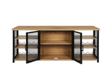 Levede Bar Cabinet Buffet Sideboard Oak CH1076