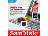 SANDISK 256GB CZ430 ULTRA FIT USB 3.1 V28-FUSSAN256GCZ430