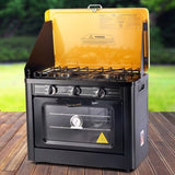 Devanti Portable Gas Oven LPG Black PGO-01-BK-YE