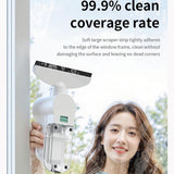 Silvery Electric Window Vacuum Cleaner - 20cm Squeegee, Rechargeable Handheld Glass Cleaner, V888-ELOSUNG56476