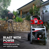 JET-USA 4800PSI Petrol Powered High Pressure Washer, - CX760 V219-PRWPTLJETA760