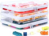 3 Pack Clear Hard Shell Zipper Case, Clear Zipper Pouches Waterproof Makeup Organizer & Travel V1259-DP01-F-85