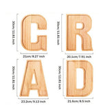 Festive Graduation Celebration Set, 4 Piece Wooden Letter Trays, Functional Divided Compartments for V1192-AZ-W-24243