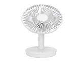 3 Speed USB Desktop Oscillating Fan 5 Blade Gentle Wind Small Personal Desk Fan with Automatic V1294-YM0523-3113220050011