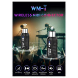 Rechargeable Midi Wireless Guitar System Audio Receiver Transmitter Wireless Midi Adapter for V1192-AZ-W-24532
