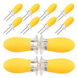 Stainless Steel Corn Holders Set, Compact BBQ Forks for Grilling, Outdoor Cooking, and V1369-AZ3-W-15763