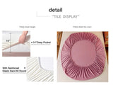White Plush Crystal Velvet Fitted Sheet - Ultra Soft, Warm & Thick for Winter V888-ELOSUNG26831