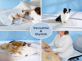 150 x 101 CM Grey Premium Wave Quiltied Pet Cooling Mat - Washable Self-Cooling Blanket with V888-ELOSUNG52185