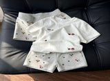 Allover Puppy Print Set Size XXL Oversized Allover Dog Loungewear Halloween Cute Inclusive Gift V1221-XM-LB7454-GM190