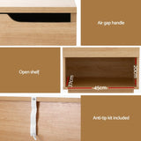 Artiss Bedside Table 1 Drawer 1 Shelf Nightstand Pine FUR-U-BS-05-WD