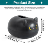 Cat Tissue Dispenser, Cartoon Toilet Paper Holder Dispenser Box with 2 Toothpick for Car Home V1259-DP01-A-710