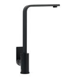 WELS Matte Black High Rise Gooseneck Kitchen Sink Laundry Mixer Faucet Tapware V1233-KRS501BL