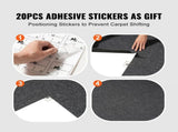 Carpet Tiles Reusable, 20"x 20" Carpet Squares With Padding Attached, Soft Padded Carpet Tiles, Easy V952-KCXFKDT2020YI2QM3V0