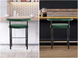 Sarantino Cedric Kitchen Bar Stool - Green BAR-STL-MRI-1045-GN