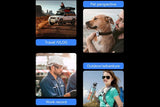 HD 1080P Dog Tracker Collar No WiFi No App Dog Collar Camera Dog Cat Pet Sport Action Camera Collar V1263-JX-6208