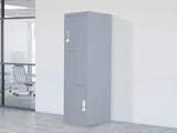 Grey Two-Door L-shaped Office Gym Shed Storage Lockers V63-835131