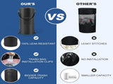 13 Gallon Waterproof Marine Trash Bag Holder with 6 Clips and Pocket, Reusable Waste Bin for V1189-LC-AMZ-00152