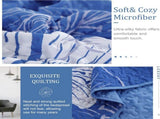 Blue Floral Boho Charm Bedspread Coverlet 3 Piece Set V745-AC080811Q13U