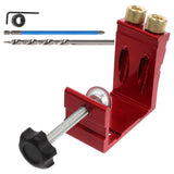 Portable Pocket Hole Kit with 15 Degree Angle Drill for Woodworking and Carpentry Tools Set V1366-AZ2-W-11262