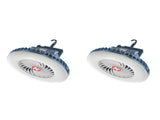 2X Portable Camping Fan with LED USB Rechargeable Battery Operated Fan for Tent Car Emergency V1308-DSZKI-1075