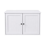 i.Pet 80x53cm Cat Litter Box Enclosure Hidden Litter Tray Cabinet Furniture White PET-CLBC-80X53-WH