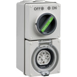 Schneider Electric Easy56 20A 500V 4 Pin Switched Socket, Grey V1202-V1-CLIEY56C420