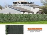 Ivy Privacy Fence, 59 x 158in Artificial Green Wall Screen, Greenery Ivy Fence w/ Mesh Cloth Backing V952-WLSRZZWQ1J59PISG2V0