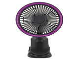 Fan with Clamp Quiet 360 Degree Rotation Rechargeable USB Portable Fan for Desk Bedside Dark Gray V1294-YM0901-3113250077512