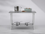 SOGA 100*70*85cm Commercial Catering Kitchen Stainless Steel Prep Work Bench WORKBENCHSS2008100CM