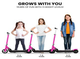 ROVO KIDS Electric Scooter Lithium Ride-On Foldable E-Scooter 125W Rechargeable, Pink V219-TRNESCRVM2PA