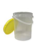 Bulk 10 x 1.2L Honey Bucket with Lid - 1.5Kg Clear Tamper Proof Plastic Tub V238-SUPDZ-40761488375888