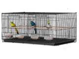 Bird Cage, 18 in, Small Parakeet Cage Divider, Sturdy Metal Bird Flight Cage, Travel Birdcage V952-ZMSMNNL31191DY8JTV0