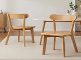 Artiss 2x Dining Chairs Wooden Kitchen Accent Chair Cafe Lounge Rubber Wood DINC-L-RUB-WDX2
