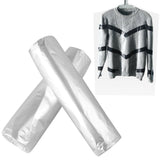 50-Pack Plastic Dust Covers for Suits, Clothes, and Household Items - Garment Bags for Home Storage V1192-AZ-W-25680